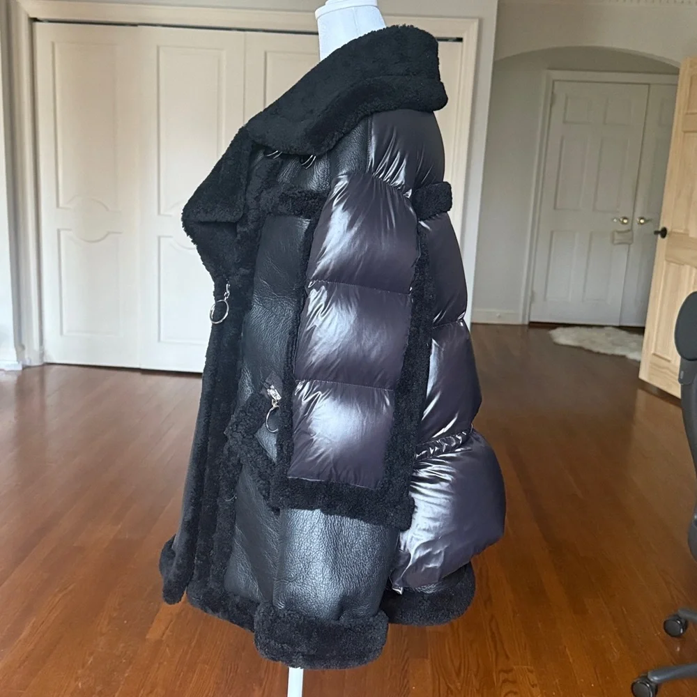 NEW NO TAG! Nicole Benisti Montaigne Shearling Coat - Picture 2 of 11